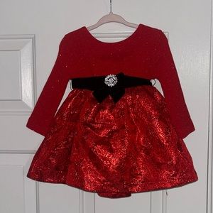 Rare edition girls red dress size 12 months brand new never been used